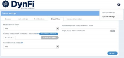 DynFi Manager Preference pane